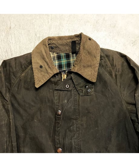 【 80's 〜 BARBOUR BEAUFORT / SAGE 】 80年代 〜  バブアー 2ワラント ビューフォート YKK棒ジップ / セージ 38