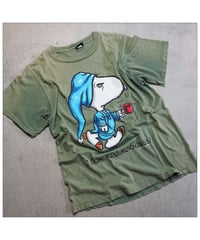 【 VINTAGE “SNOOPY TEE” / OLIVE】  ヴィンテージ スヌーピー TEE / L