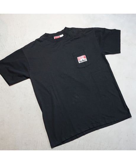 【 VINTAGE MARLBORO “RAILROAD TEE” / BLACK 】  ヴィンテージ マルボロ "レイルロード" TEE / XL