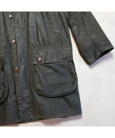 【 '92 BARBOUR BORDER / SAGE 】 92年製  バブアー 3ワラント  ボーダー  / セージ 38