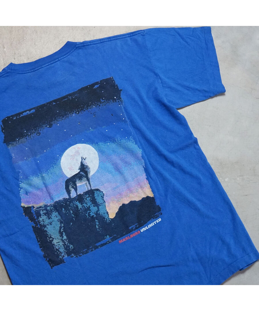 VINTAGE MARLBORO “COYOTE TEE” / BLUE 】 ヴィンテー