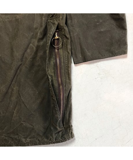 【 80's 〜 BARBOUR BEAUFORT / SAGE 】 80年代 〜  バブアー 2ワラント ビューフォート YKK棒ジップ / セージ 38