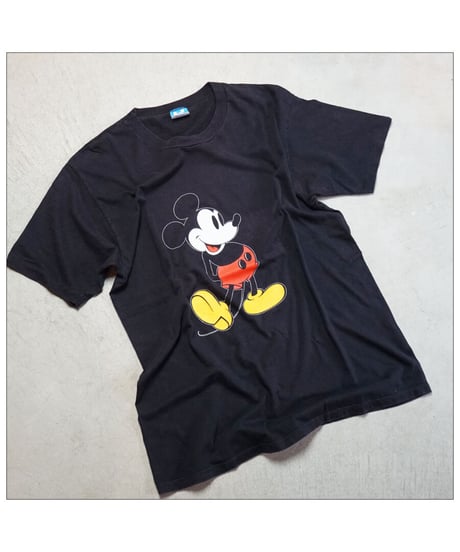 【 VINTAGE DISNEY “MICKEY TEE” / BLACK 】  ヴィンテージ ディズニー "ミッキー "TEE / XL