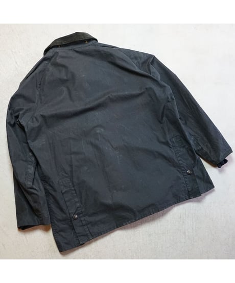 【 90's 〜 BARBOUR 4 POCKET BEDALE / NAVY 】 90年代 〜  バブアー 3ワラント 4ポケットビデイル バブアーリングジップ / ネイビー 42