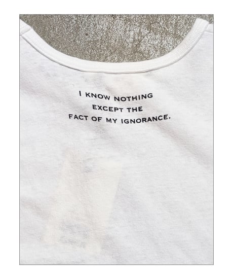 【 OBLADA “SOCRATES TEE” / WHITE 】 オブラダ “ソクラテスTEE” / ホワイト