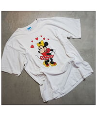 【 VINTAGE  DISNEY “MINNIE TEE” / WHITE 】  ヴィンテージ ディズニー "ミニー"TEE / XL