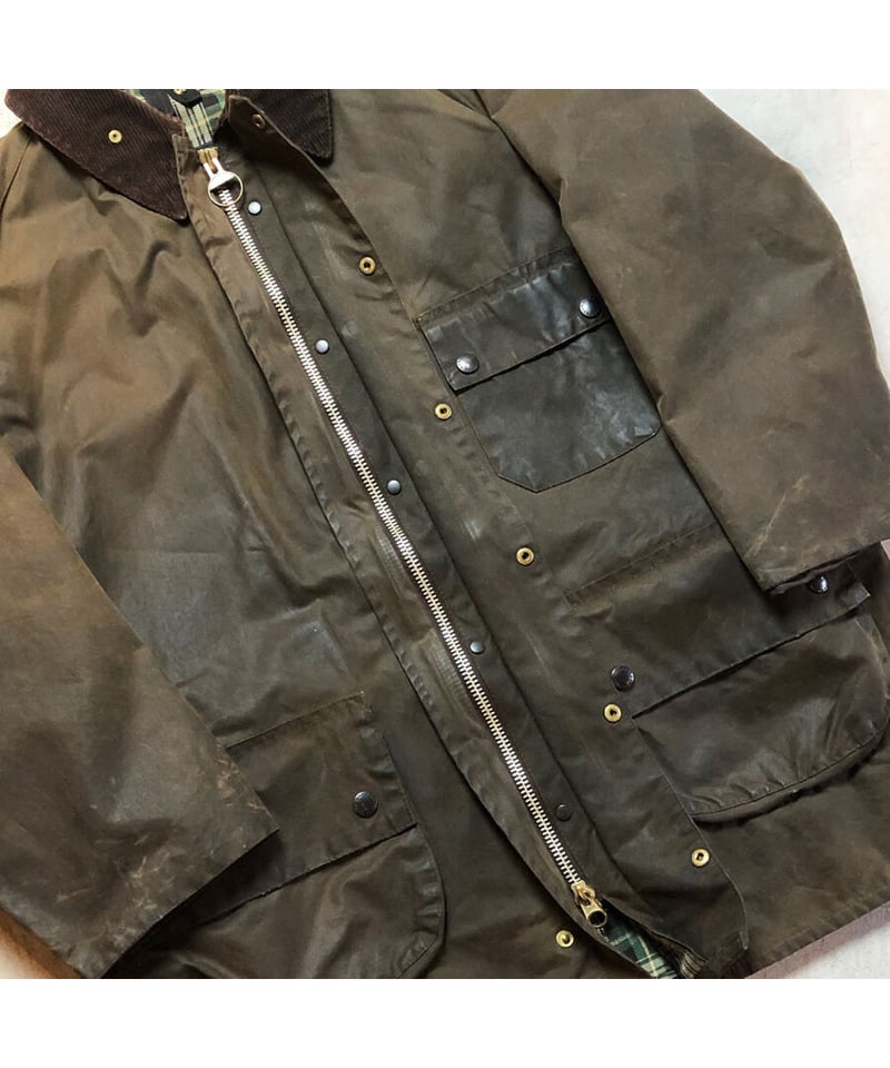 90's BARBOUR SOLWAY ZIPPER / OLIVE 】 90年代 バブ...