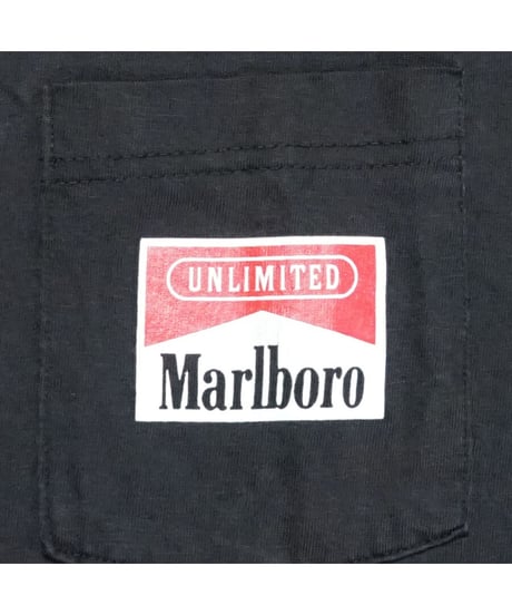 【 VINTAGE MARLBORO “RAILROAD TEE” / BLACK 】  ヴィンテージ マルボロ "レイルロード" TEE / XL