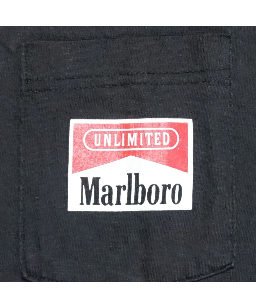 VINTAGE MARLBORO “RAILROAD TEE” / BLACK 】 ヴィ 