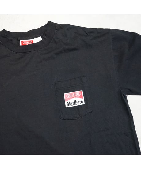 【 VINTAGE MARLBORO “RAILROAD TEE” / BLACK 】  ヴィンテージ マルボロ "レイルロード" TEE / XL