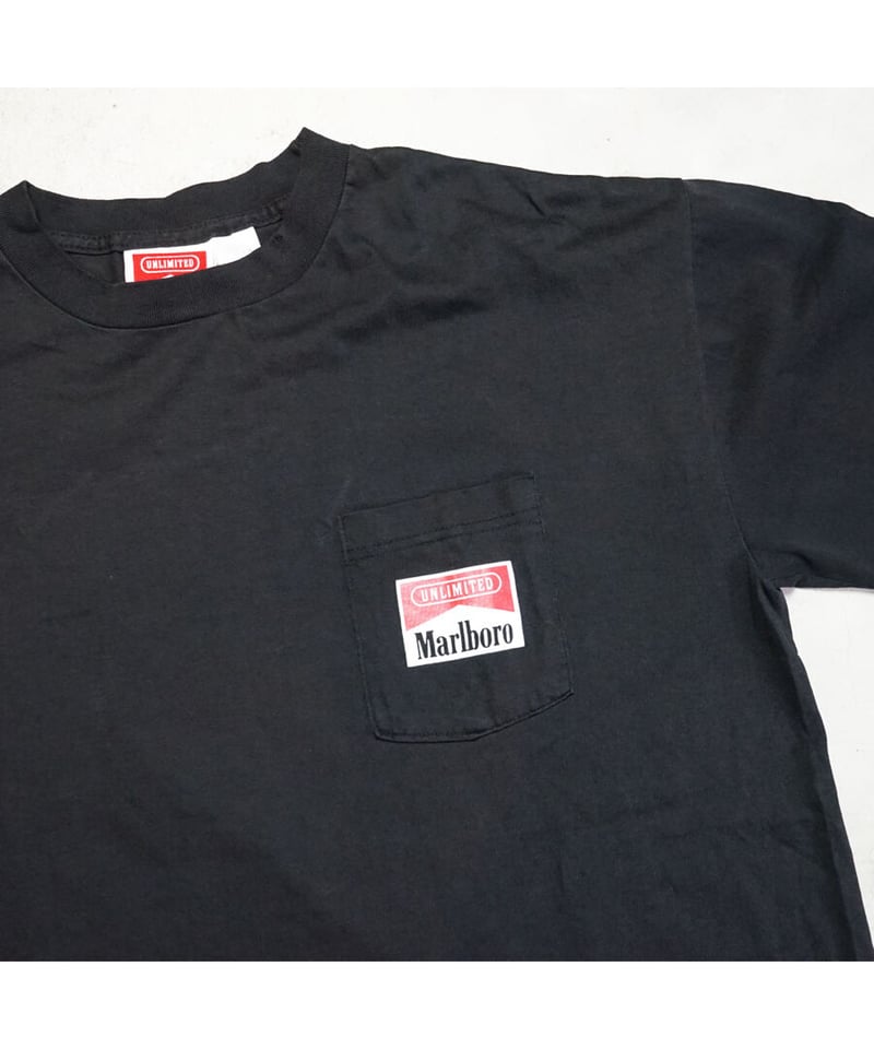 VINTAGE MARLBORO “RAILROAD TEE” / BLACK 】 ヴィ 