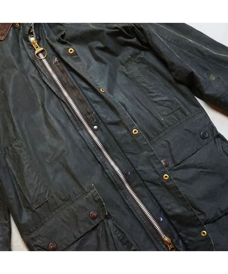 【 '92 BARBOUR BORDER / SAGE 】 92年製  バブアー 3ワラント  ボーダー  / セージ 38