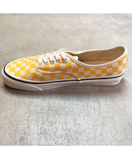 【 VANS AUTHENTIC 44 DX ＂ANAHEIM FACTORY COLLECTION＂ / YELLOW CHK】バンズ オーセンティック / イエロー