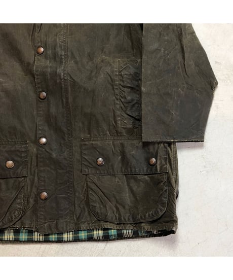 【 80's 〜 BARBOUR BEAUFORT / SAGE 】 80年代 〜  バブアー 2ワラント ビューフォート YKK棒ジップ / セージ 38