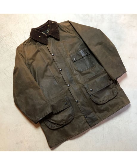 【 90's BARBOUR SOLWAY ZIPPER / OLIVE 】 90年代  バブアー  ソルウェイジッパー   / オリーブ 44