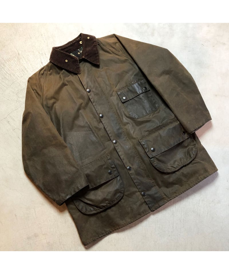 90's BARBOUR SOLWAY ZIPPER / OLIVE 】 90年代 バブ...