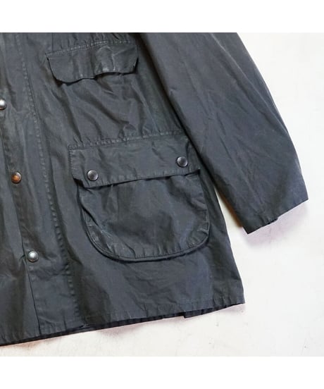 【 90's 〜 BARBOUR 4 POCKET BEDALE / NAVY 】 90年代 〜  バブアー 3ワラント 4ポケットビデイル バブアーリングジップ / ネイビー 42
