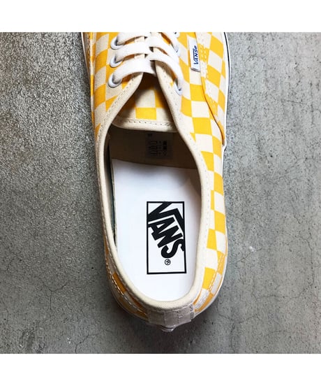 【 VANS AUTHENTIC 44 DX ＂ANAHEIM FACTORY COLLECTION＂ / YELLOW CHK】バンズ オーセンティック / イエロー