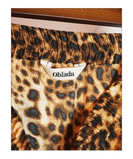 【 OBLADA “LEOPARD SKIRT” / LEOPARD】 オブラダ “レオパード スカート” / レオパード