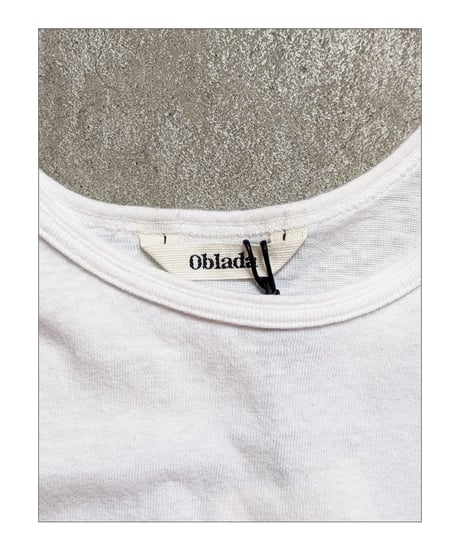 【 OBLADA “SOCRATES TEE” / WHITE 】 オブラダ “ソクラテスTEE” / ホワイト