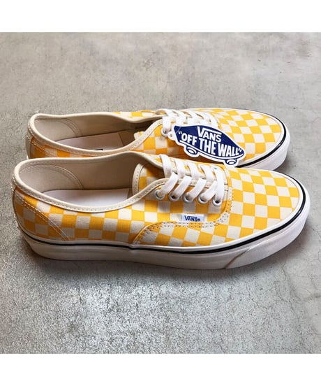 【 VANS AUTHENTIC 44 DX ＂ANAHEIM FACTORY COLLECTION＂ / YELLOW CHK】バンズ オーセンティック / イエロー