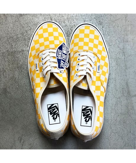 【 VANS AUTHENTIC 44 DX ＂ANAHEIM FACTORY COLLECTION＂ / YELLOW CHK】バンズ オーセンティック / イエロー