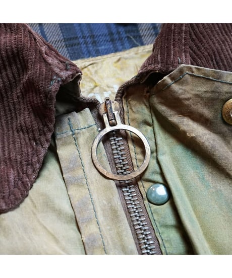 【 70's BARBOUR GAMEFAIR "GOLD LABEL" / SAGE 】 70年代  バブアー 1ワラント ゲームフェア ゴールドラベル   / セージ 44