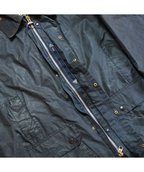【 '94 BARBOUR BORDER / NAVY 】 94年製  バブアー 3ワラント  ボーダー  / ネイビー 44