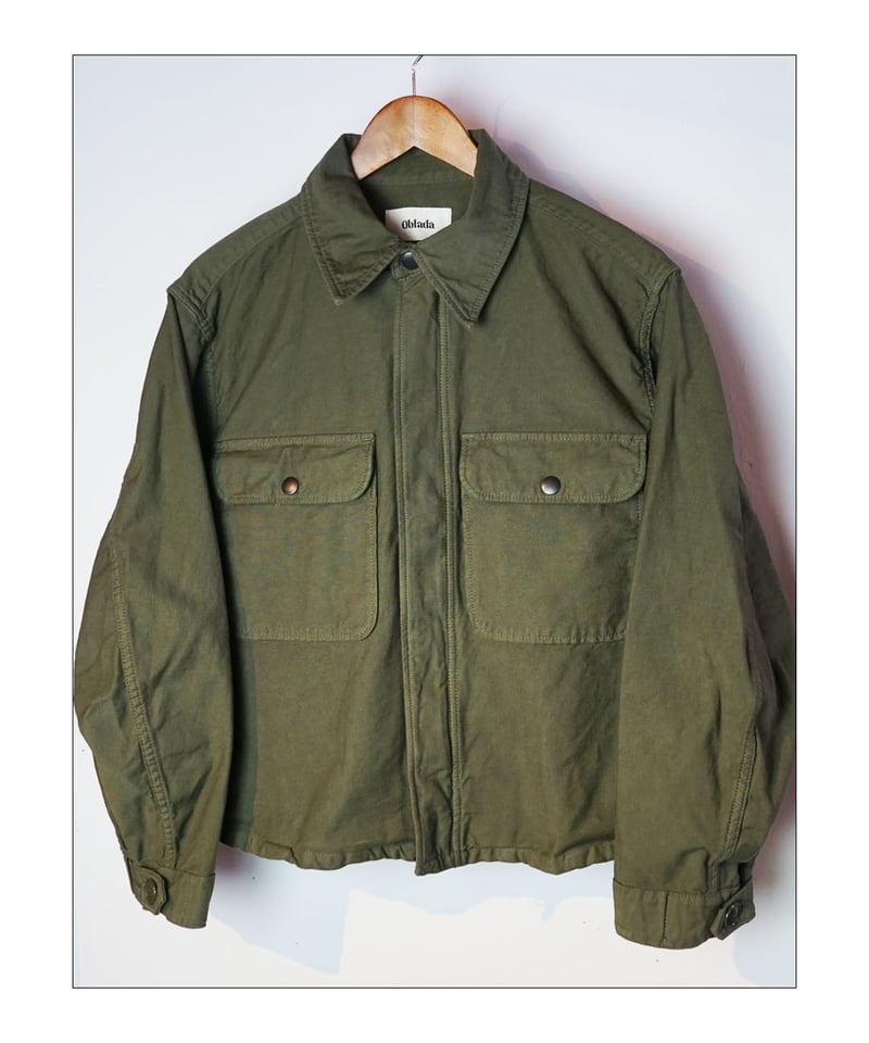 OBLADA “MILITARY JACKET” / KHAKI 】 オブラダ “ミリタリ