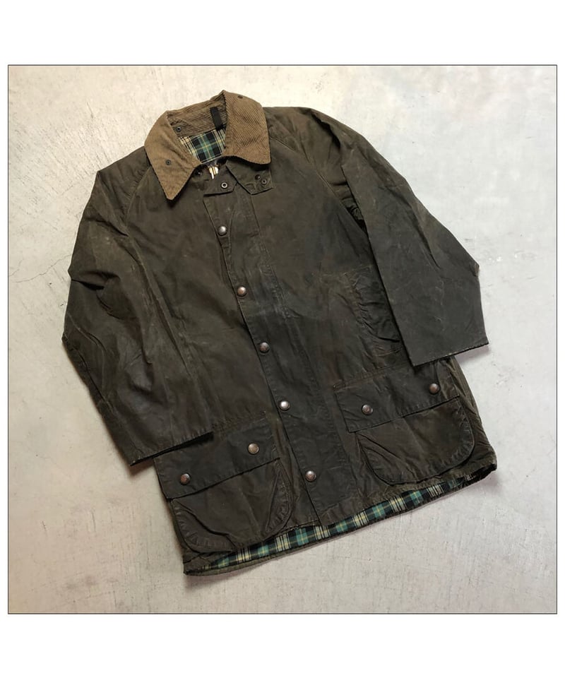 【新品】BARBOUR BORDER Sage 40 バブア ボーダー セージ