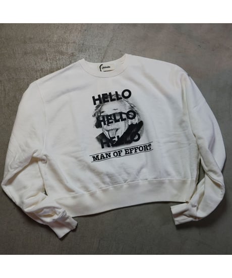 【 OBLADA “HELLO SWEAT” / WHITE 】 オブラダ “ハロー・スウェット” / ホワイト