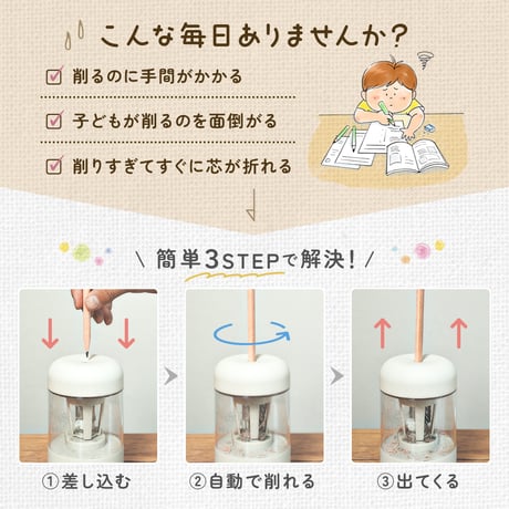 全自動鉛筆削り