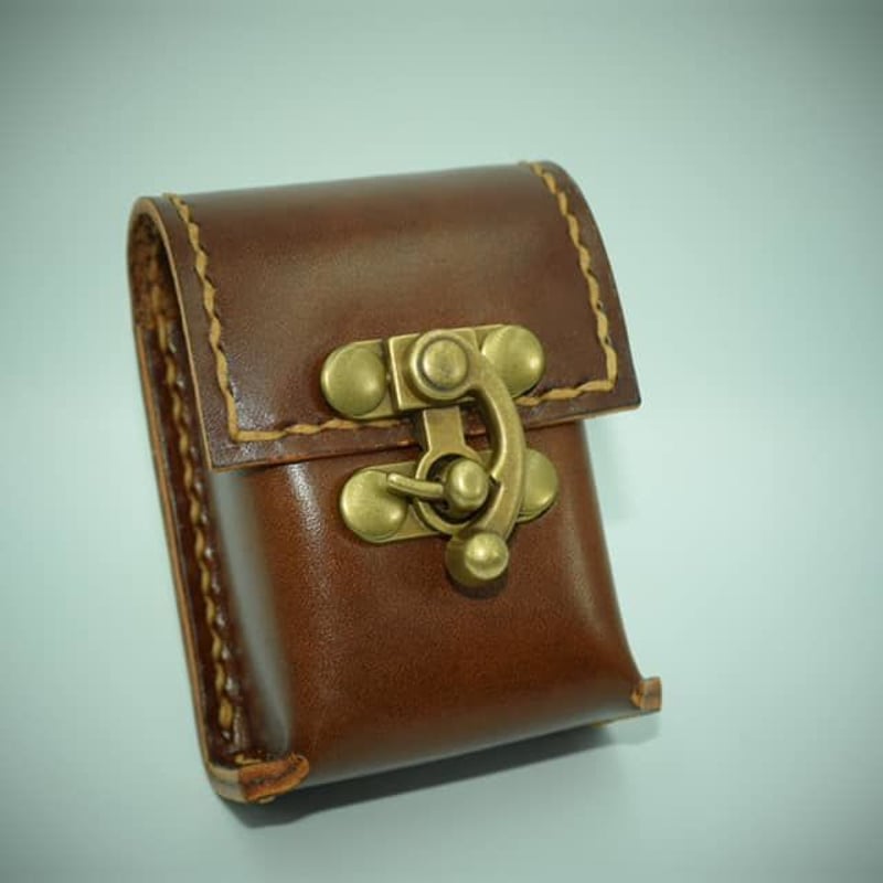 ルギー産ルガトーレザー ショートホープ&ジッポーケース