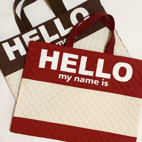 Personalized BÜB Bag “Hello my name is”