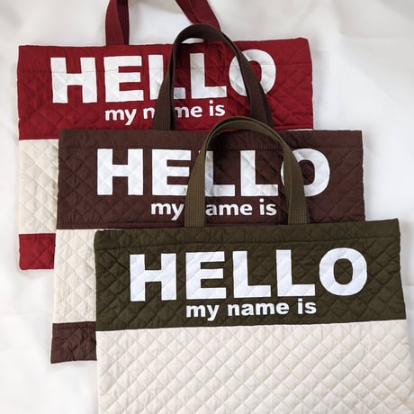 Personalized BÜB Bag “Hello my name is”