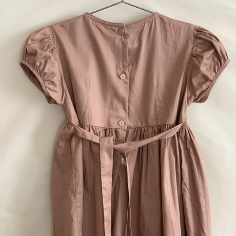 Caramel Fudge  Puff sleeve Dress　Size5