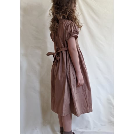 Caramel Fudge  Puff sleeve Dress　Size5