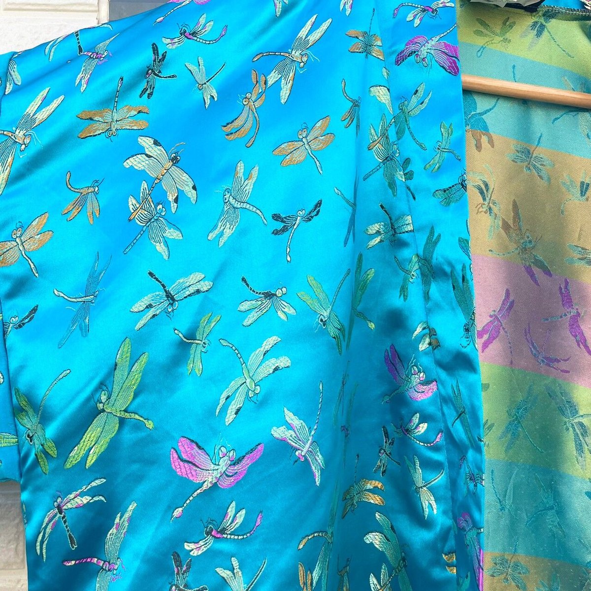 dragonfly China gown/トンボ柄チャイナガウン | mottovintage