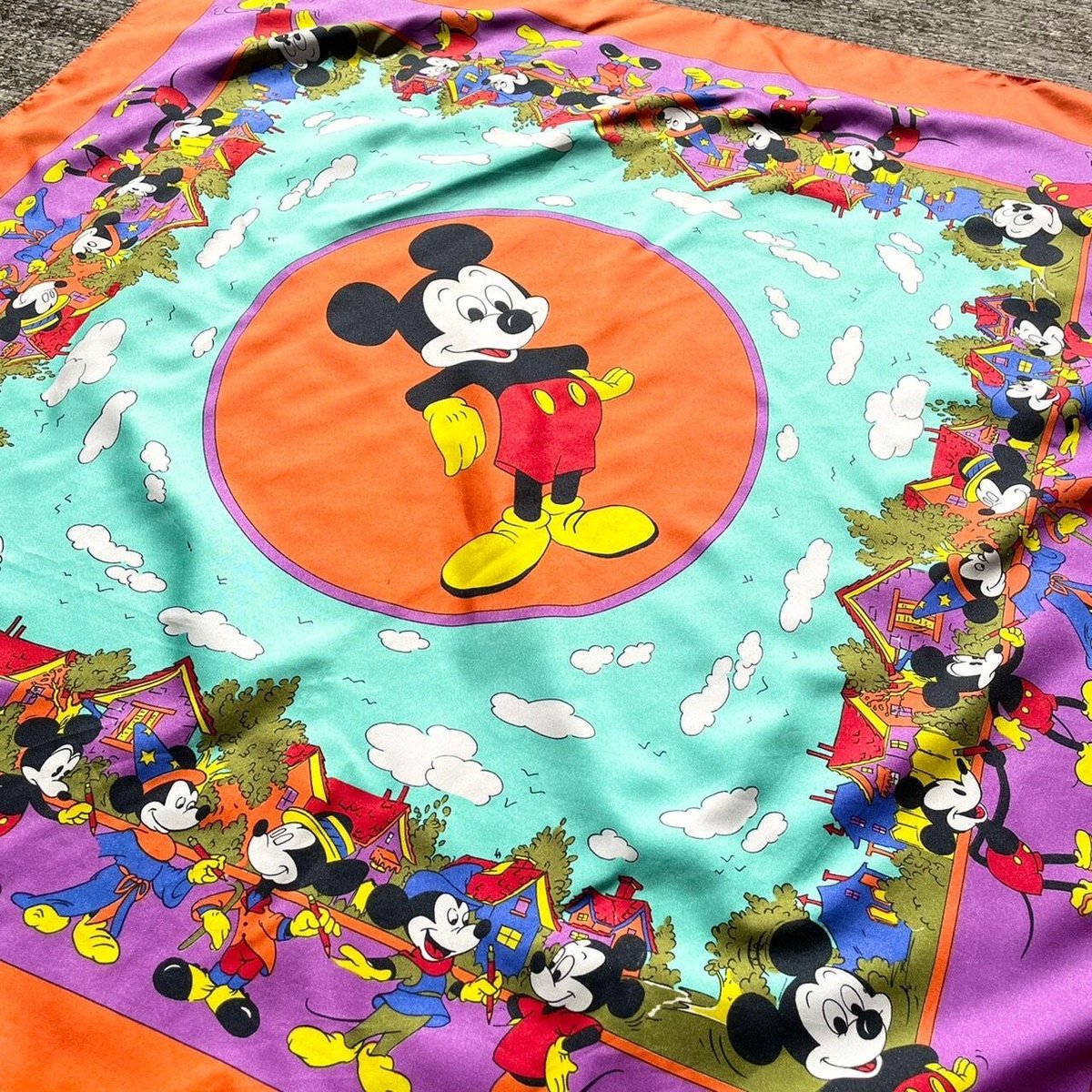 ずっと気になってた mickey rétro scarf/レトロミッキースカーフ mottovintage's | 小物