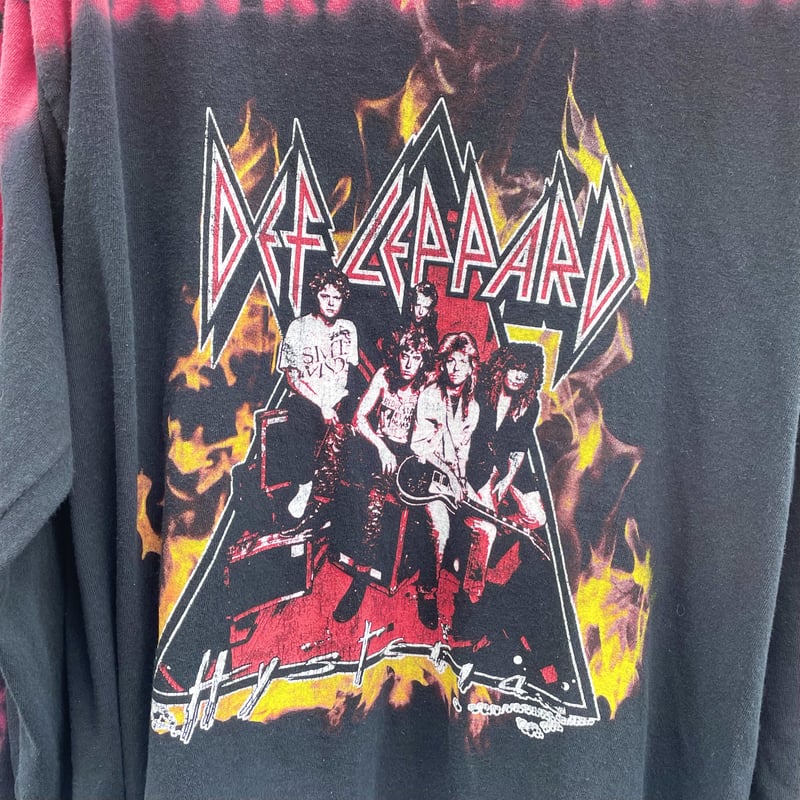 DEF LEPPARD tie-dye long sleeve T-shirt/デフレパードタ DEF LEPPARD tie-dye long sleeve T-shirt/デフレパードタ
