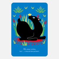 ポストカード  ヒョウとちょうちょ