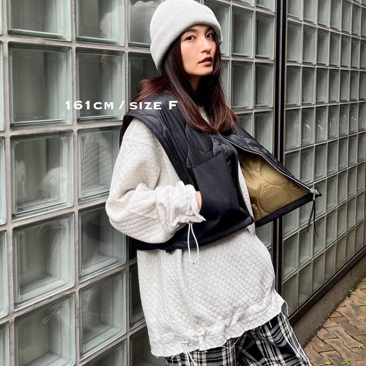 epa reversible short vest リバーシブルショートベスト Quilting Short Vest（Reversible） | ØØØØ