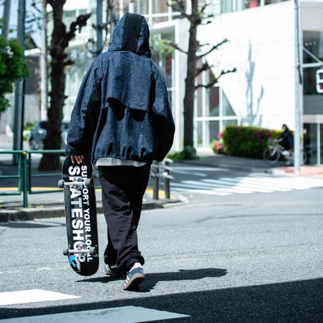 BANANA DENIM HOODIE