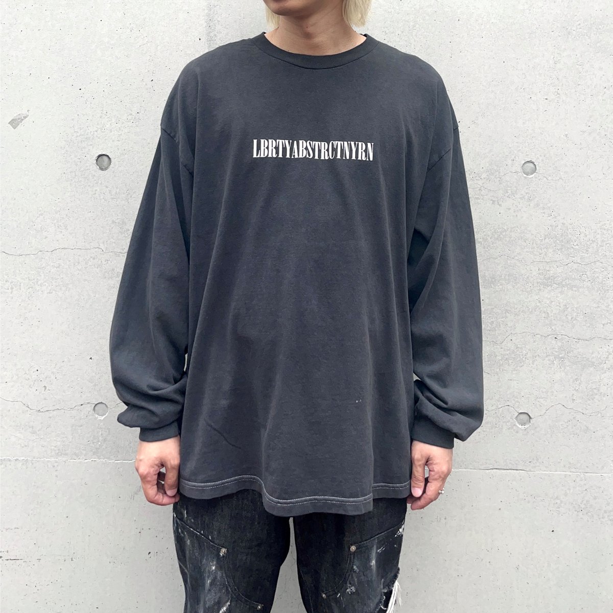 LOGO” Vintage L/S T-shirt | ØØØØ