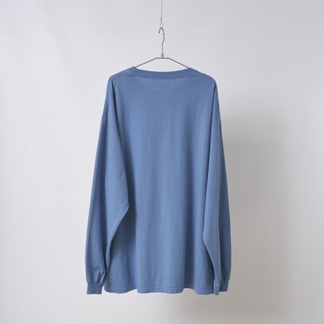 Garment dye CORDURA L/S Pocket T-shirt（Smoky Blue）