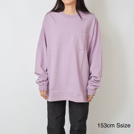 Garment dye CORDURA L/S Pocket T-shirt（Lavender）