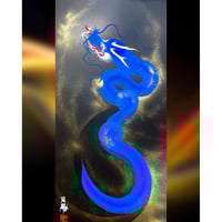 一筆龍 昇り龍 縁起物【額縁付き】 一筆龍 昇り龍 縁起物【額縁付き