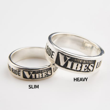 VIBES SILVER RING SLIM