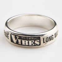VIBES SILVER RING SLIM