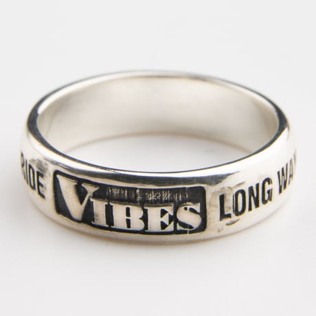 VIBES SILVER RING SLIM